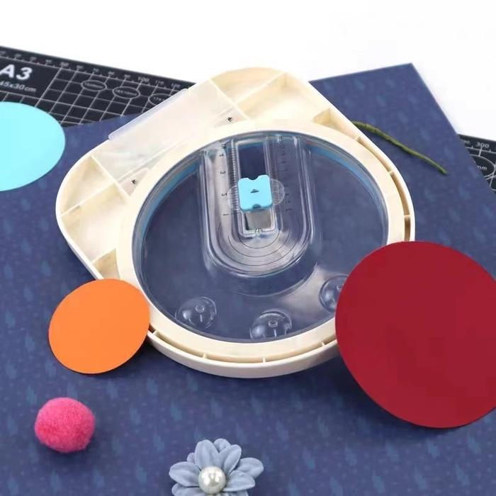 SALE Circle Cutter 2-10cm Pemotong Kertas Lingkaran untuk Sticker & Craft READY
