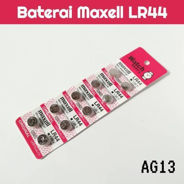 ( 1 Pack ) Baterai Maxell LR44 Baterai Kalkulator Maxell LR 44 Termurah