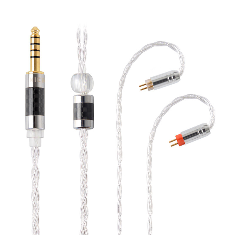 NICEHCK LitzPS HiFi IEM Replace Wire 4N Litz Pure Silver Earphone Upgrade Cable MMCX/0.78mm 2Pin/QDC