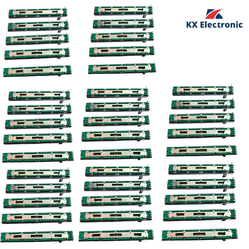 40Pcs 75MM Behringer Mixer Fader A10K A20K A50K B10K D10K Double Straight Slide Potentiometer Lot