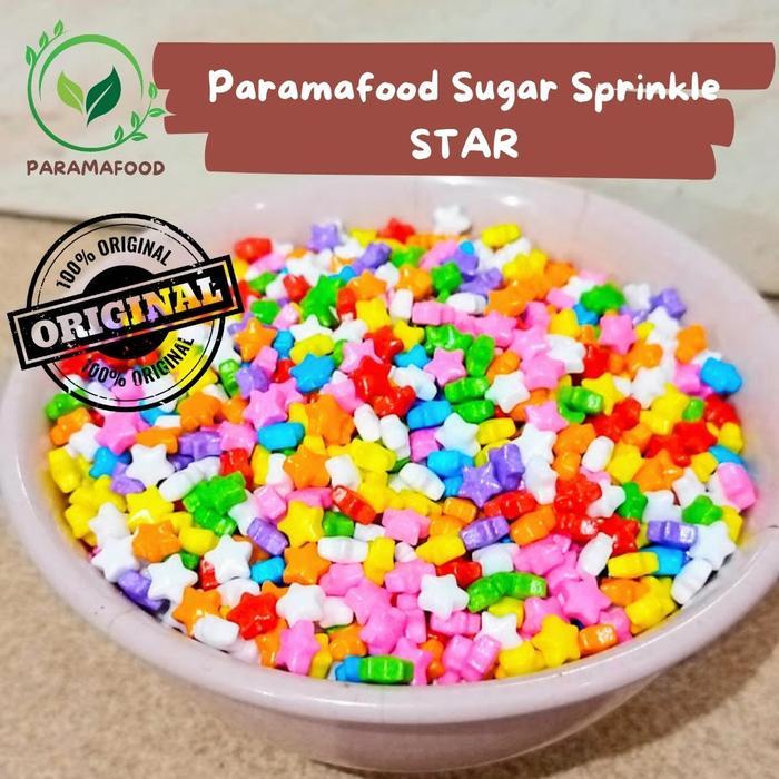 Sugar Sprinkle Kue Love / Hati - Sprinkle Star / Bintang Trimit Untuk Kue Bisa Dimakan