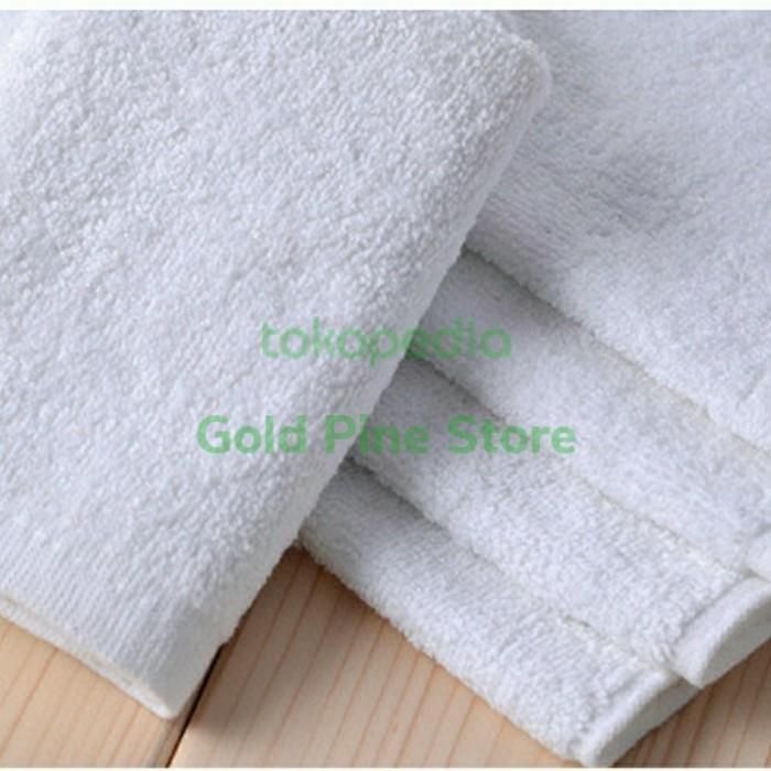 ykP Handuk Polos Putih / Handuk salon / Handuk Leher dan wajah sn grosir katun