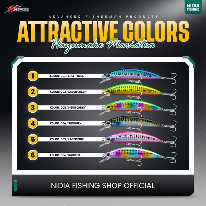 Official Lure Minnow Casting Hayumake Mariatea Sinking Lure 30 Gram Original