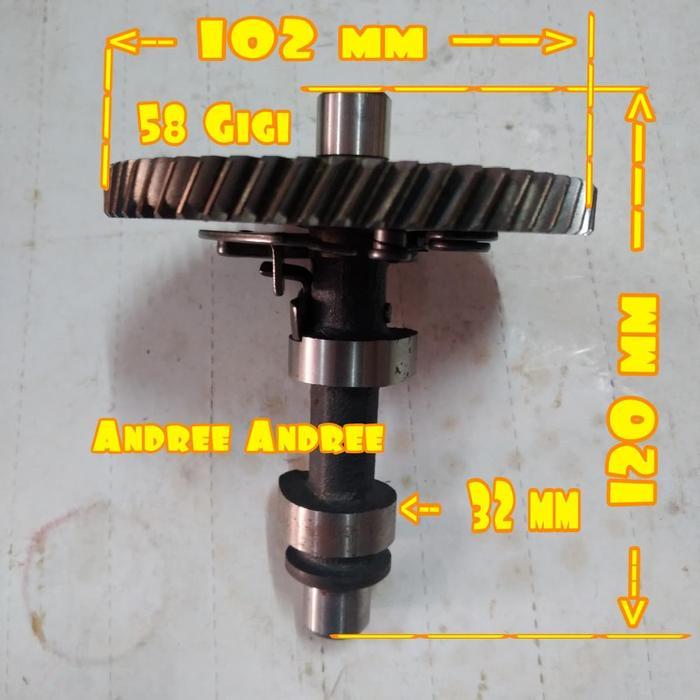 Gx270 Camshaft - Cam Shaft - Noken As Klep Gx 240 270 Gx-270