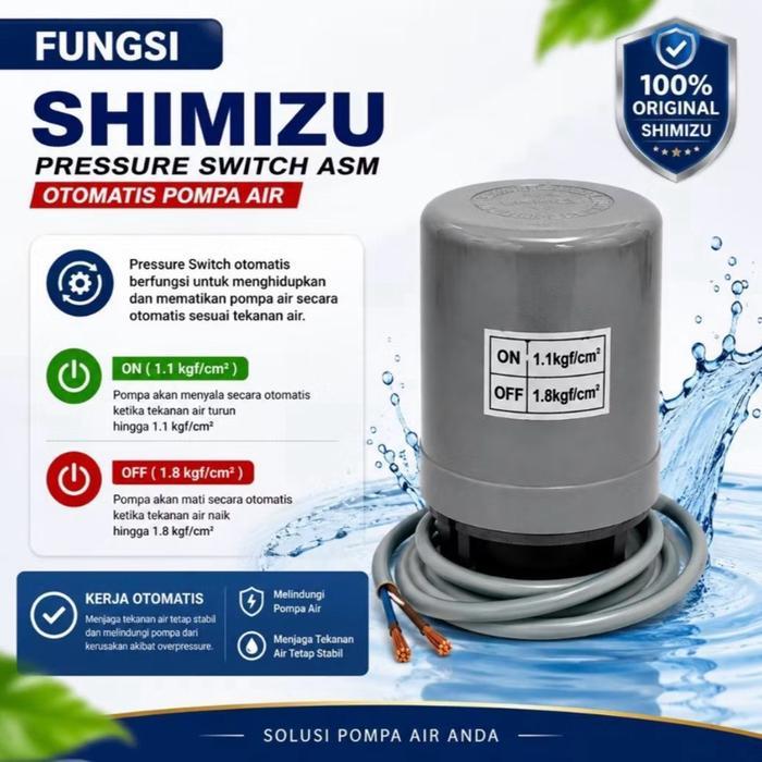 Marshimart - Otomatis Sanyo Pompa Air / Pressure Switch Shimizu Ps 130 / 135 Shimitzu Simitzu