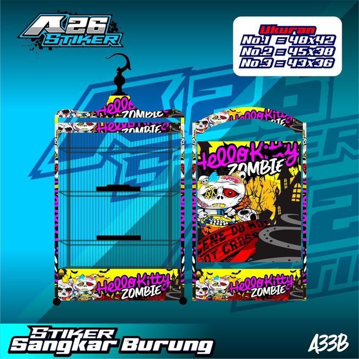 Stiker decal variasi sangkar burung kotak. Sangkar Burung Kicau Mania Custom Sangkar Burung kotak,