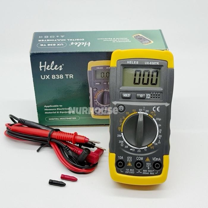 Multitester Heles Digital UX 838 TR Multimeter Digital Avometer Original Heles