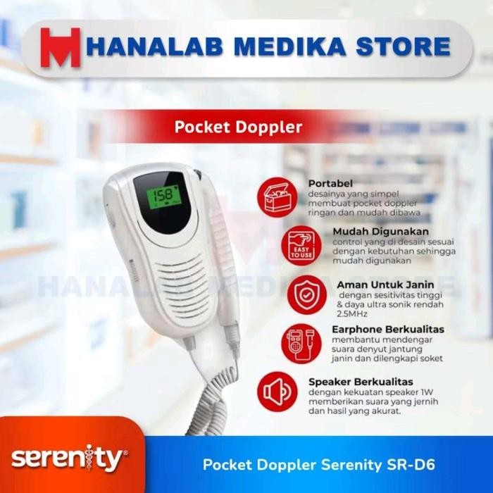 Terlaris Serenity Dopler SR-D6/Doppler Serenity Lcd/Fetal Doppler SALE