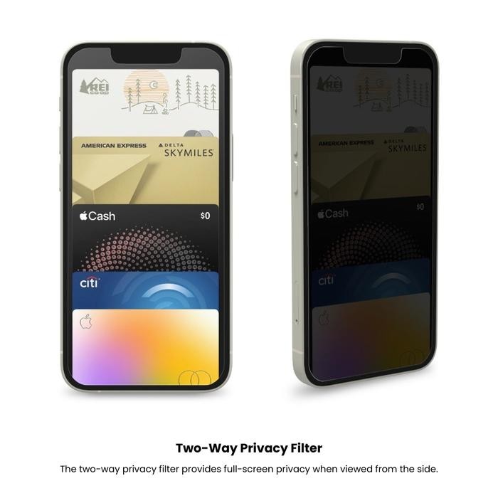 Zagg Screen Protector Glass Elite Privacy Compatible For Iphone 15 Pro Max Tempered