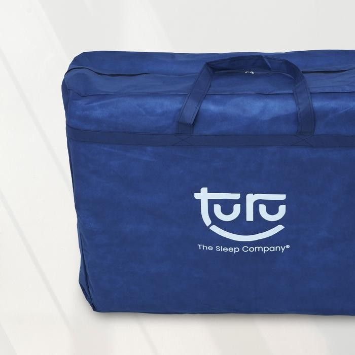 (Good) Tas Bag Cover Kasur Lipat TURU Wave Spunbound Tebal - Dark Blue
