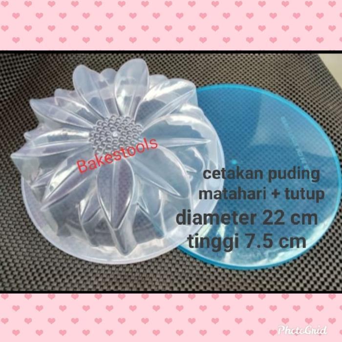 Cetakan Puding Matahari + Tutup