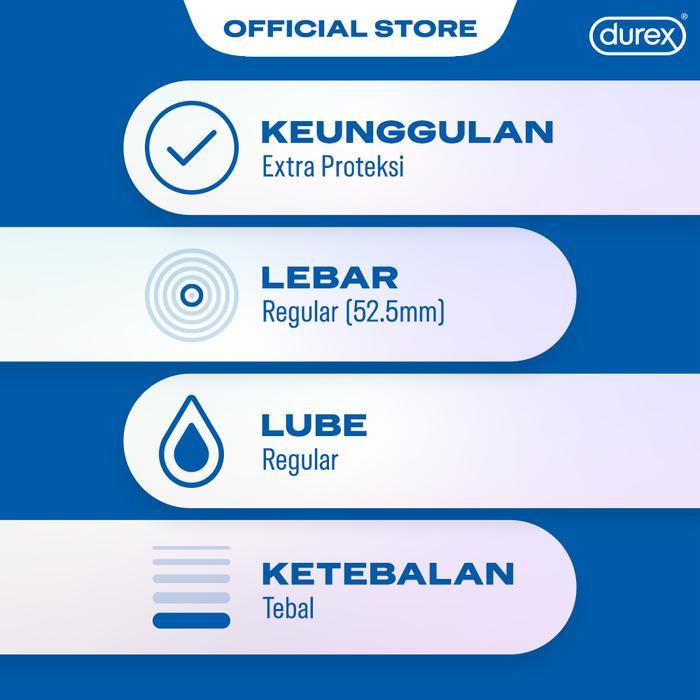 vts1- Durex Kondom Extra Safe 24S - Kondom Tebal Pria Kemasan Hemat