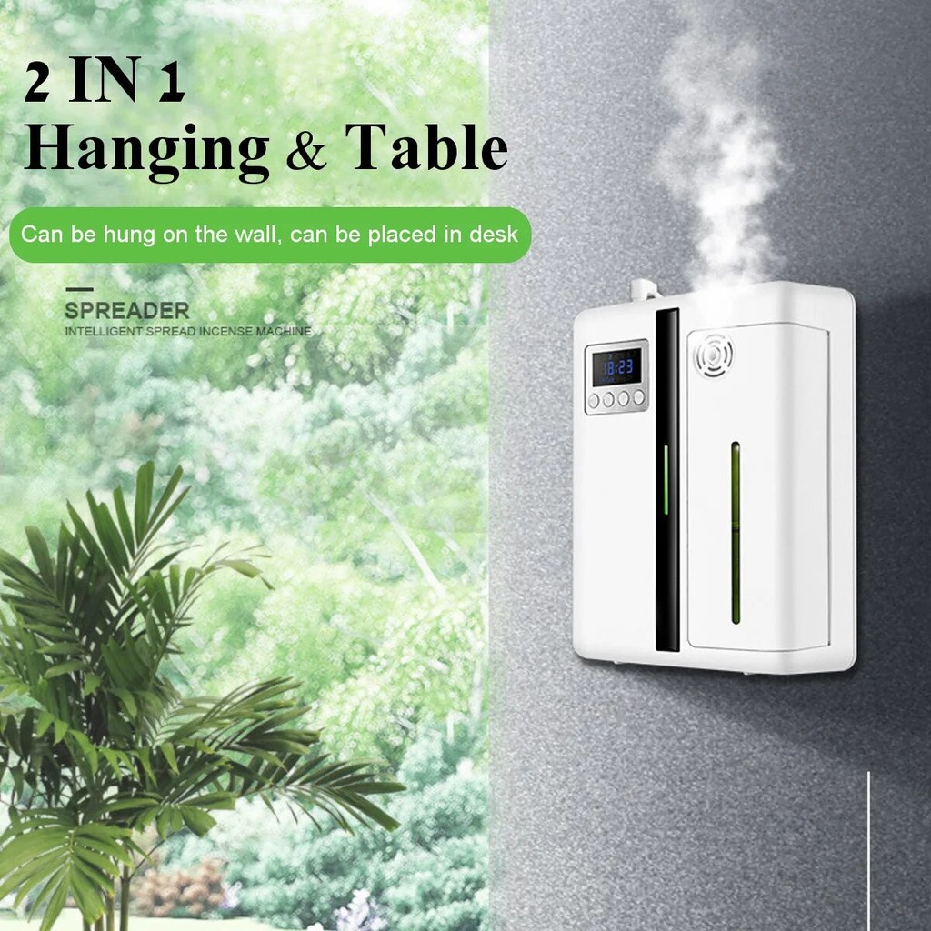 160ml Waterless Scent Diffuser Bluetooth Wall-Mounted Fragrance Machine Smart Scent Diffuser for Hom