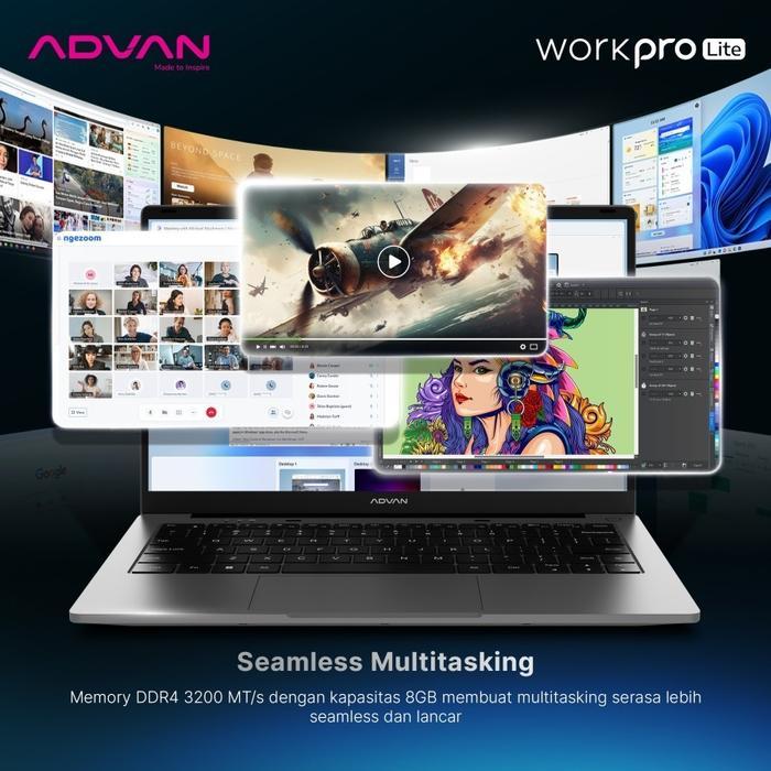 BARU Advan Laptop WorkPro Lite i5-1035G7 RAM 8GB 256GB SSD 14" FHD Work Pro Lite