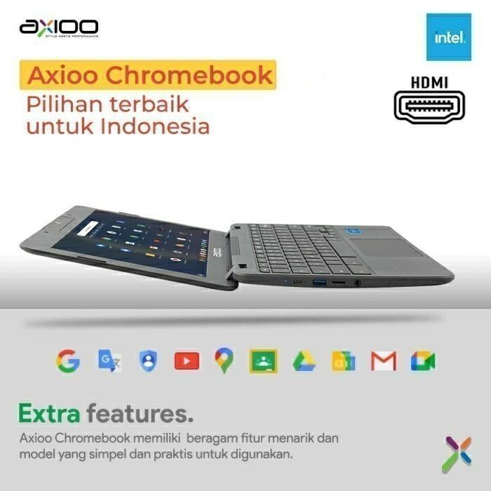 BARU AXIOO CHROMEBOOK N4020 4GB 32GB 11.6 GARANSI 2 TAHUN RESMI - TKDN
