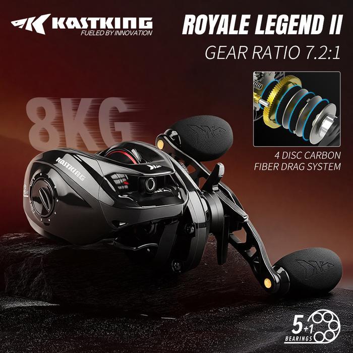[OFFICIAL] KASTKING ROYALE LEGEND II REEL BC BAITCASTING REEL PANCING 7.2 1 GEAR RATIO 5 1 BALL
