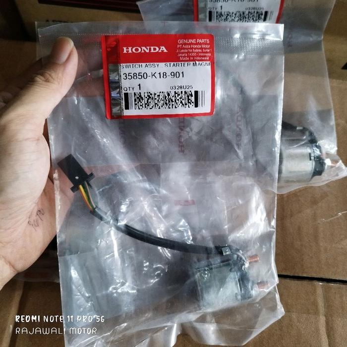 35850-K18-901 Bendik, Relay Starter Honda Cbr 150R, Verza K18 Ahm Original