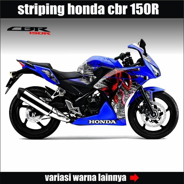 Striping Honda Cbr 150R K45A Motif Variasi Venom / Stiker Motor Cbr 150R K45A Semifull Body / Decal