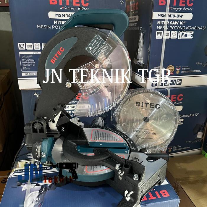 Mesin Potong Alumunium 10 Inch Bitec Msm 1410 Miter Saw Bitec 10"