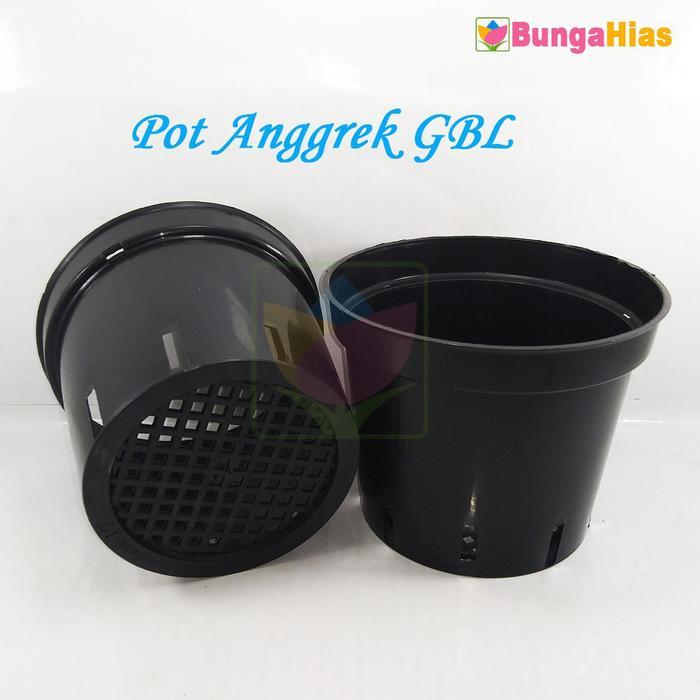 Pot Anggrek 20 Vanda Dendrobium Cattleya Hidroponik Bulan Plastik Bunga Tanaman