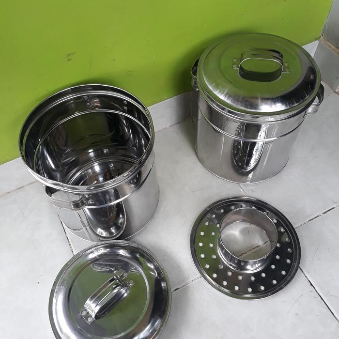 Dandang Bakso 22Cm Mini Stainless Tebal