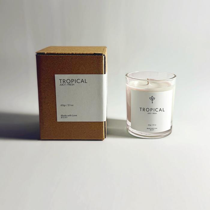 Terlaris Tu.Key Aromatic Lilin Aroma Terapi Tropical 60Gr - Lilin Aroma Terapi Soy Wax
