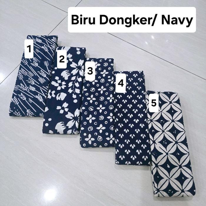 eyys- Kain Batik Garutan Warna Biru Dongker (210619)
