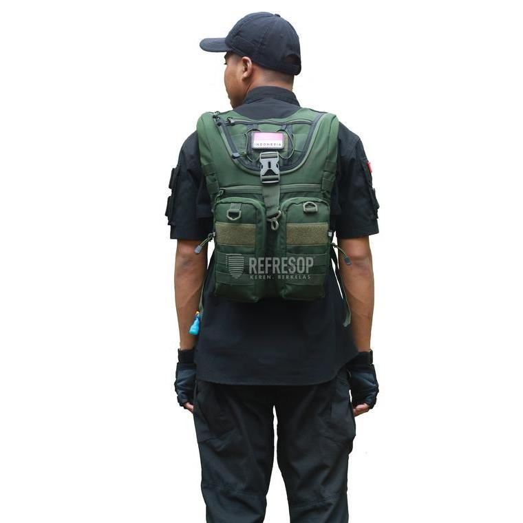 Ready REFRESOP Original PX774 Tas Ransel Tactical Sepeda Army - Hijau