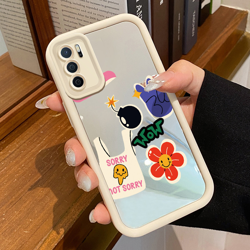 Casing Hp OPPO A16 OPPO A16s OPPO A54s Case HP Casing pola Kartun Kesing Kasing cermin Cesing Siliko
