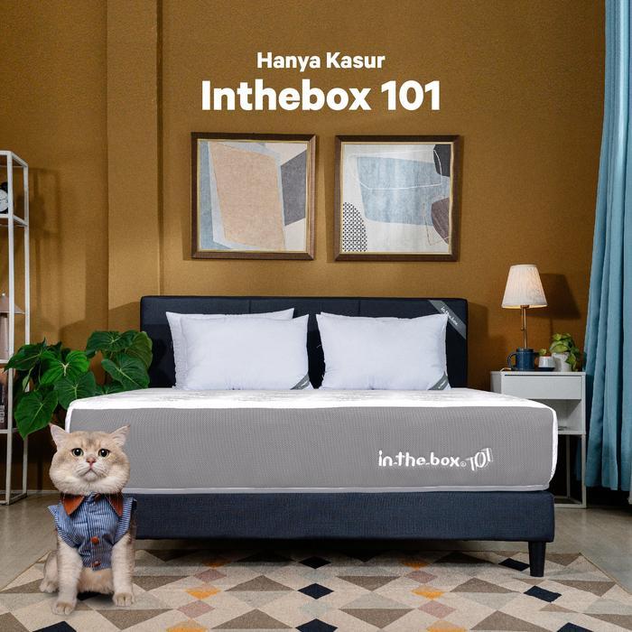 pvwo- Kasur Springbed Inthebox 101 Ukuran 90X200 (Single) Free Bantal