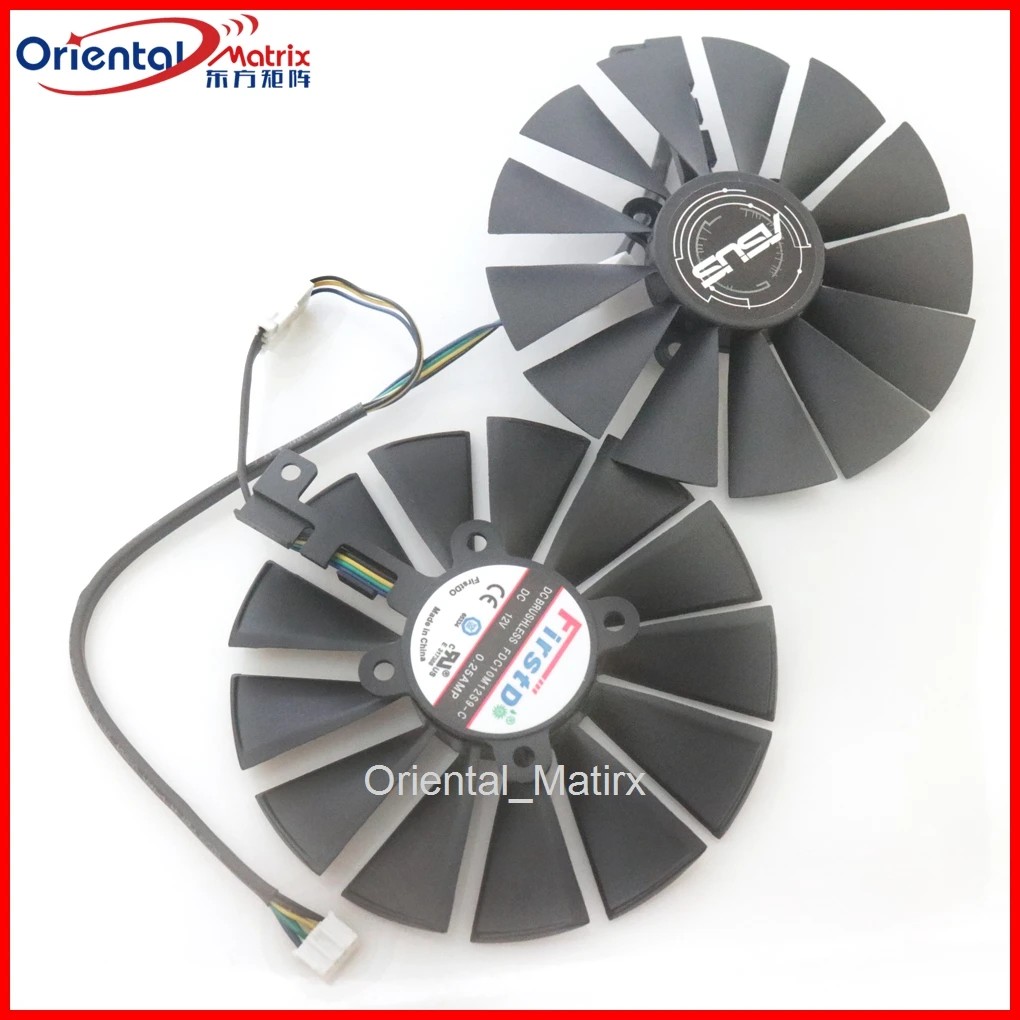 FDC10M12S9-C PLD10010S12H 12V 95mm Fan For ASUS AREZ RX570 RX580 4GB DUAL OC P104-100 Mining