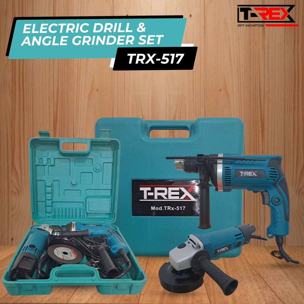 Mesin Gerinda Tangan dan 13mm Mesin Bor Listrik Set Gerinda dan Bor Paket Bor Gerinda Gerinda dan