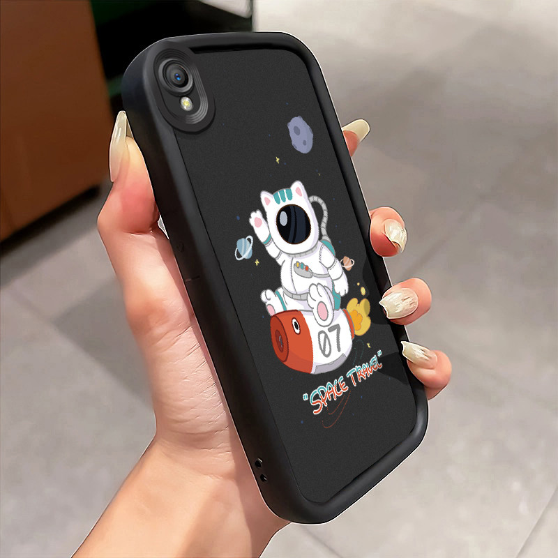 Casing Hp OPPO A37 A37F Case Casing Astronot bintang pola HP Kasing Silikon Softcase mata langit tan