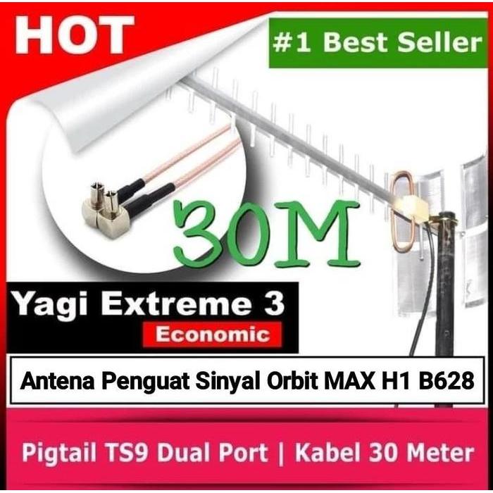ANTENA PENGUAT SINYAL ORBIT MAX H1 B628 - YAGI EXTREME 30M