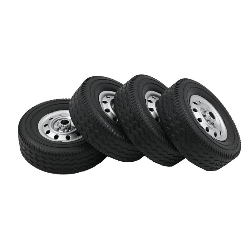 4PCS Rubber Wheel Tires DIY Replacement Tyres Non-slip Non-toxic For 1/10 WPL D12 RC Off-Road Buggy 