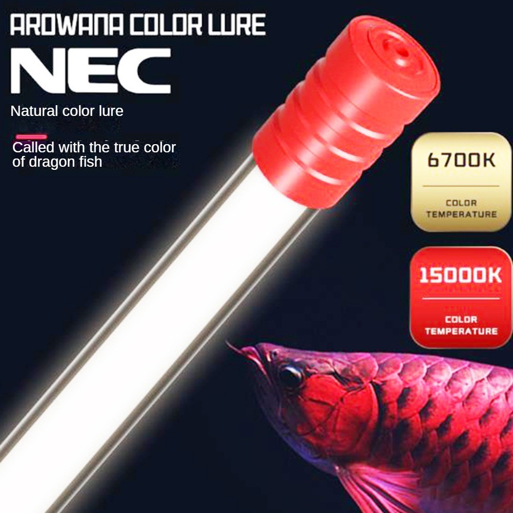 Submersible LED Fish Tank Light For Red Gold Arowana Colour Enhancement,3 Primary Color LEDs,T8 Aqua