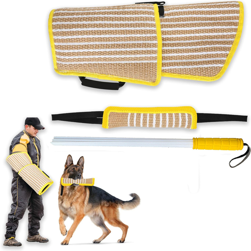 Dog Bite Sleeve Set Dog Bite Training Equipment 3 In 1 Dog Bite Sleeve Arm Dog Training Stick Dog Bi