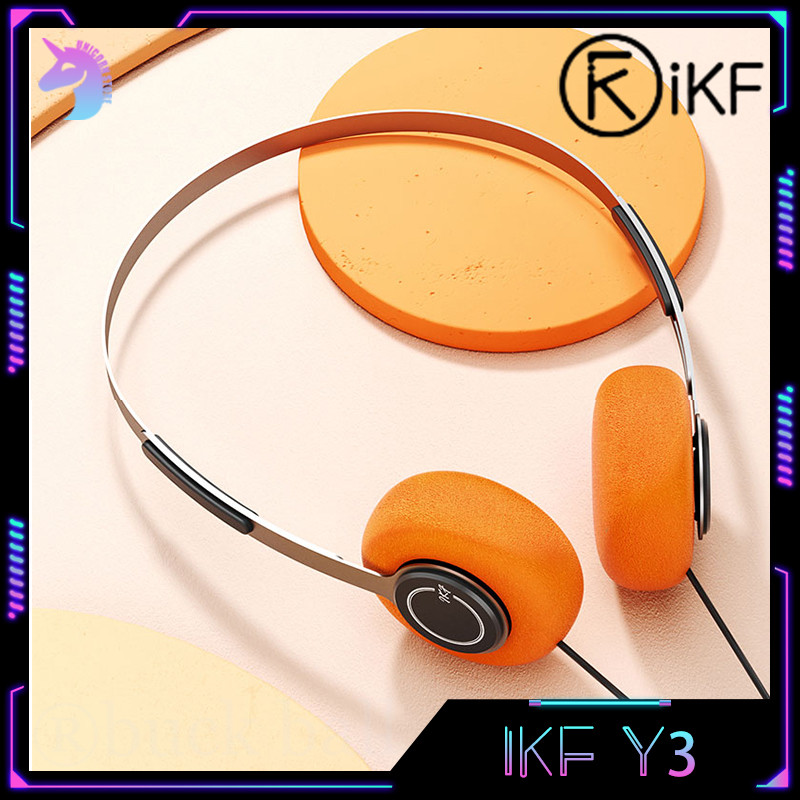 Ikf Y3 Headset Retro Wired Headphone Lightweight Designs Anc Hifi Koss Style Headset Two-Channel Ste
