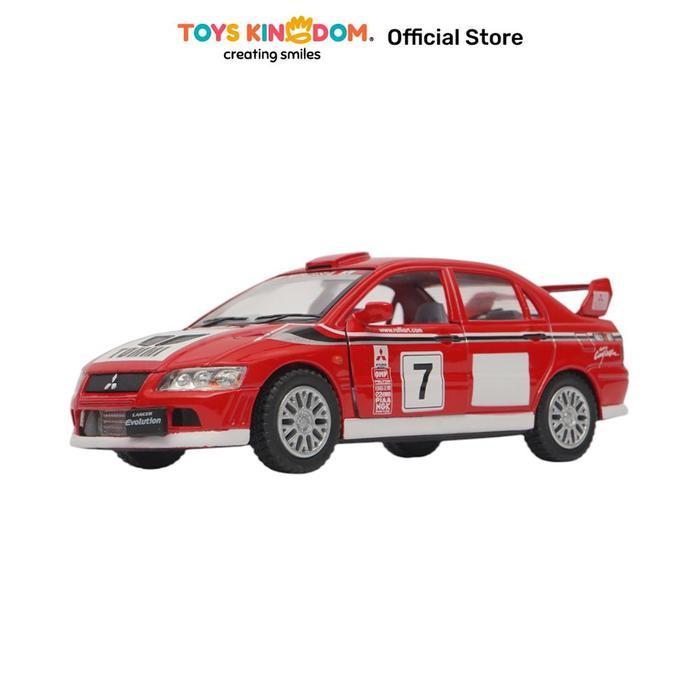 Toys Kingdom Top Gear Kinsmart 1:36 Diecast Mitsubishi Lancer Evolution Vii Wrc Random Miniatur