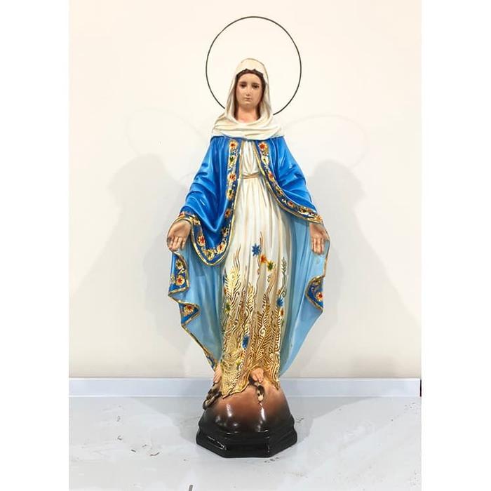 Patung Bunda Maria Batik Gold Cantik60Cm-Patung Rohani-Patung Mtt Special