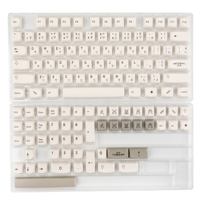 PROMO HARI INI  896F 126pcs Japanese Keys PBT Custom Dye Sublimation MA Profile Keycaps for Mechanic