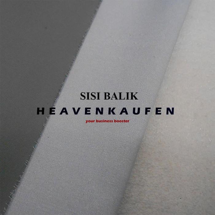 Bahan Kain Taslan Abu - Abu Anti Air Waterproof Meteran