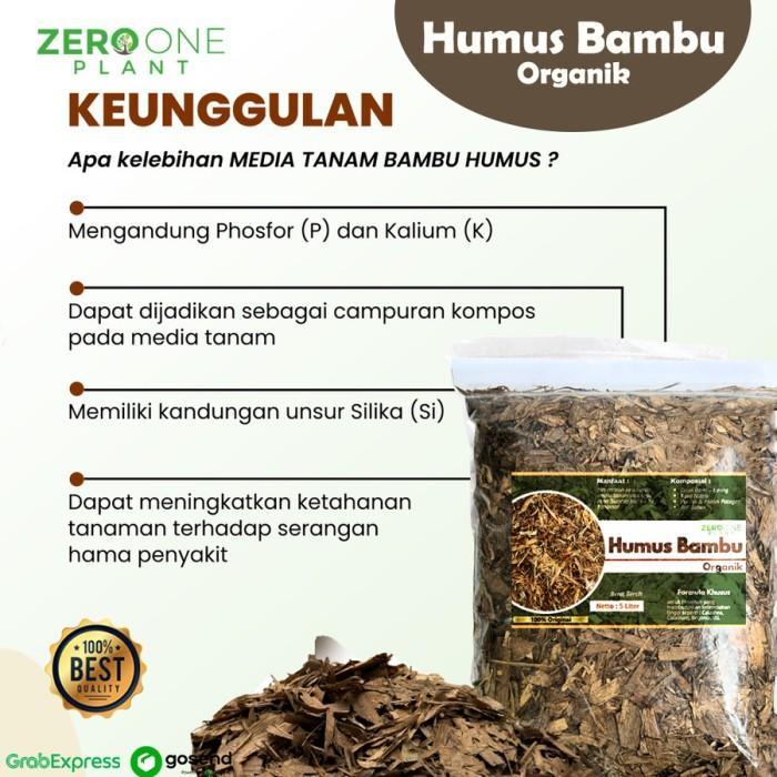 ZEROONE Pupuk Humus Bambu / Humus Daun Bambu / Humus Akar Bambu / Humus Andam Fermentasi / Media