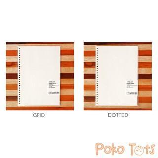 M Loose Leaf Binder Paper B5 GRID/Dotted Isi Ulang Kertas File Catatan Menulis Menggambar Kotak