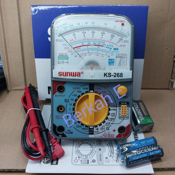 Multitester Analog Sunwa Ks-268 Multitester Original Sunwa