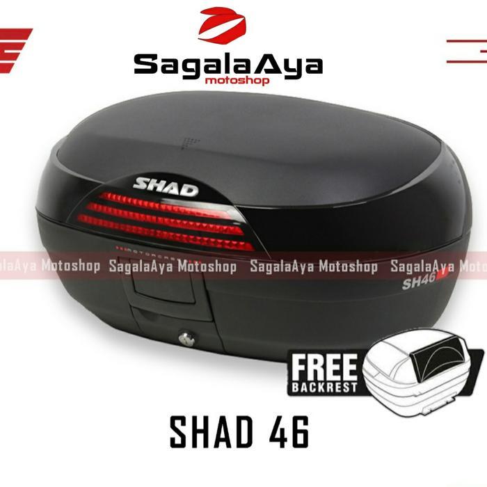 BERKUALITAS Box motor shad 46 SH46 SH include backrest cocok u Nmax Xmax Vixion CB