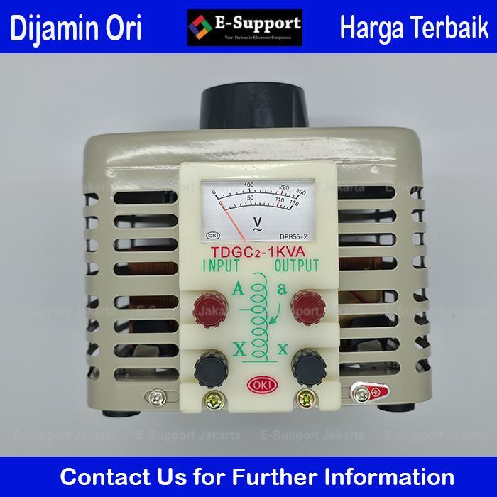 CUCI GUDANG E-SUPPORT REGULATOR OKI 1000W 1KW TDGC2-1KVA 220VAC INPUT 0-250VAC OUTPUT PENGATUR
