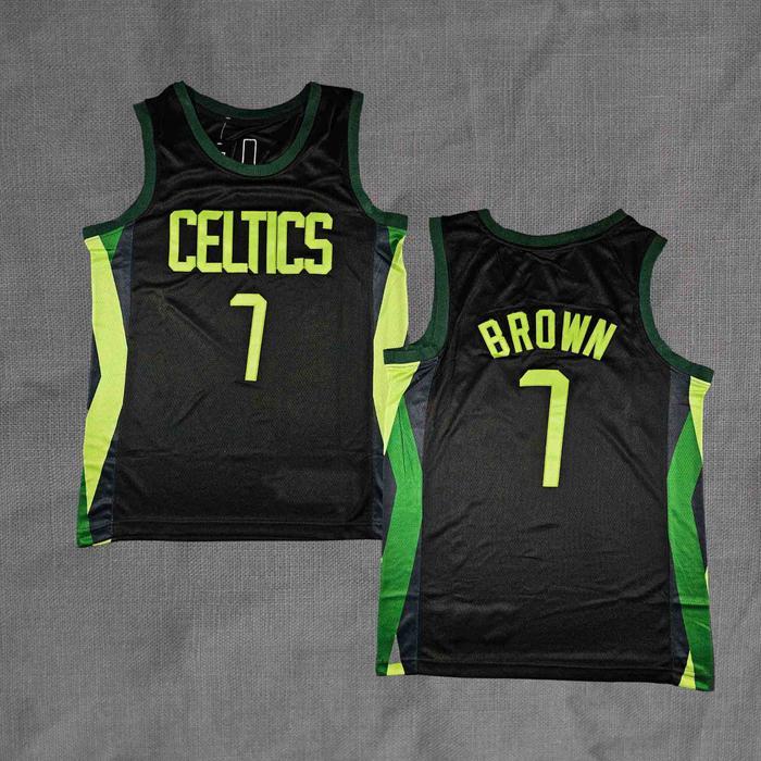 TERLARIS BORDIR JERSEY BROWN #7 CELTICS CITY '25 BAJU BASKET SALE