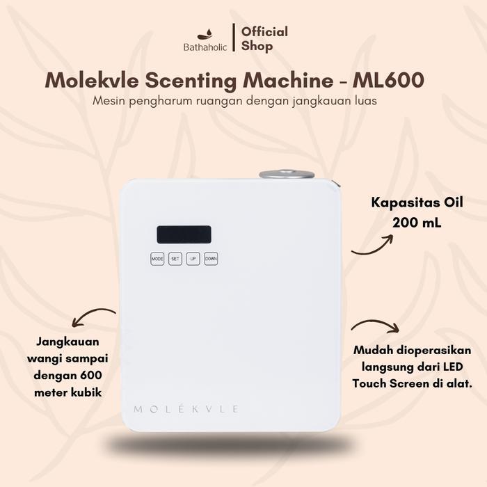 Promo Bathaholic - Molekvle Ml600 Lite Kapasitas 200Ml - Scenting Mesin Pengharum Ruangan Discount
