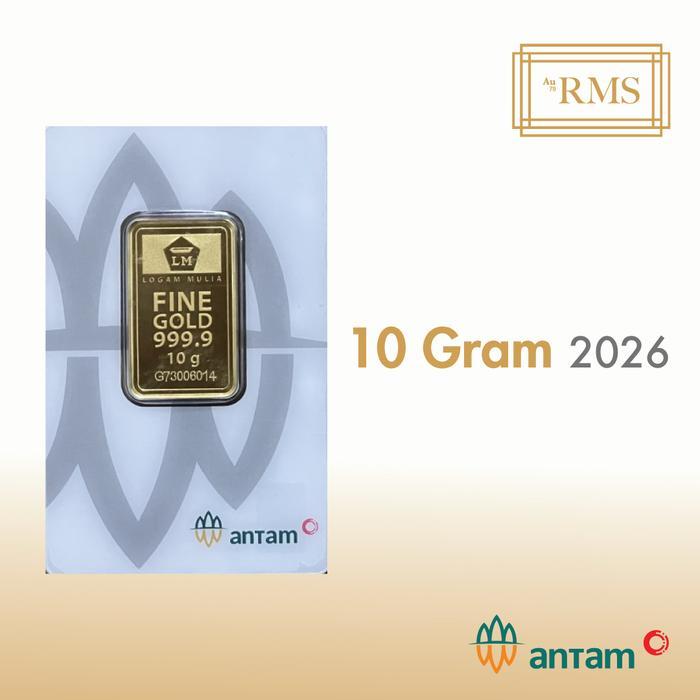 TERMURAH 10 GR (GRAM) LOGAM MULIA/LOGAM MULIA ANTAM/LM/EMAS ANTAM BERSERTIFIKAT